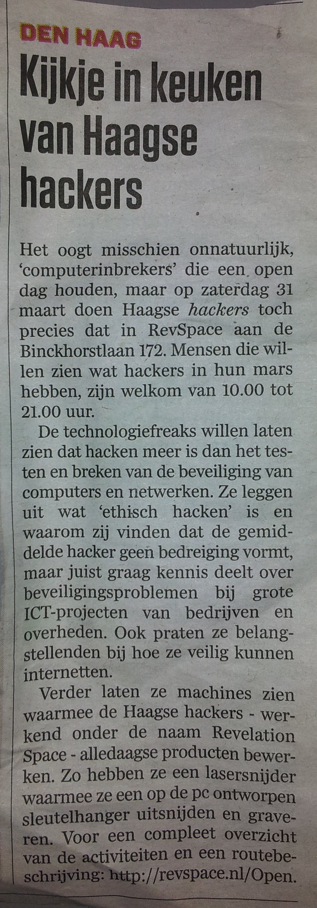 AD: Kijkje in keuken van Haagse hackers