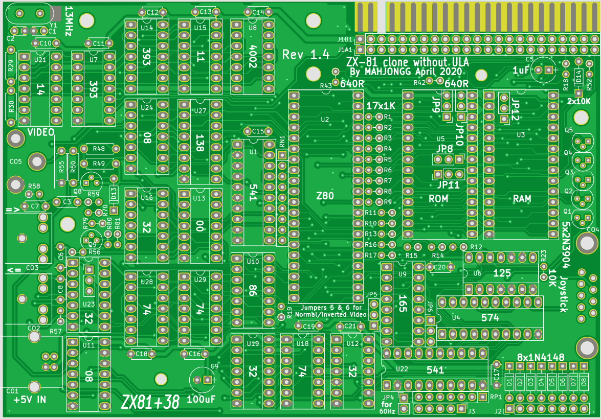 I started on my new ZX-81 replacement board (kit) ZX81+38 - Page 3 