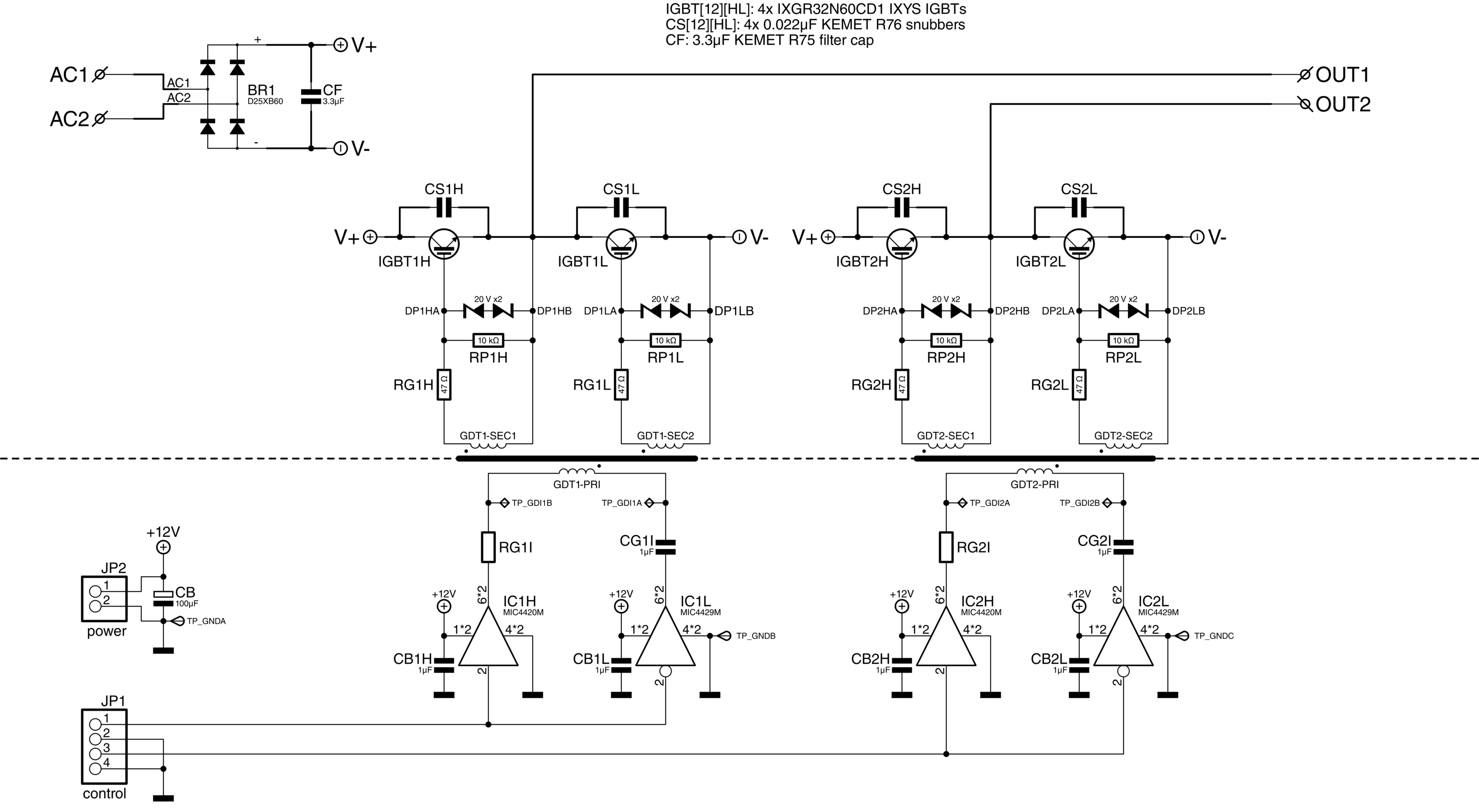 Induction heater power stage schematic.png