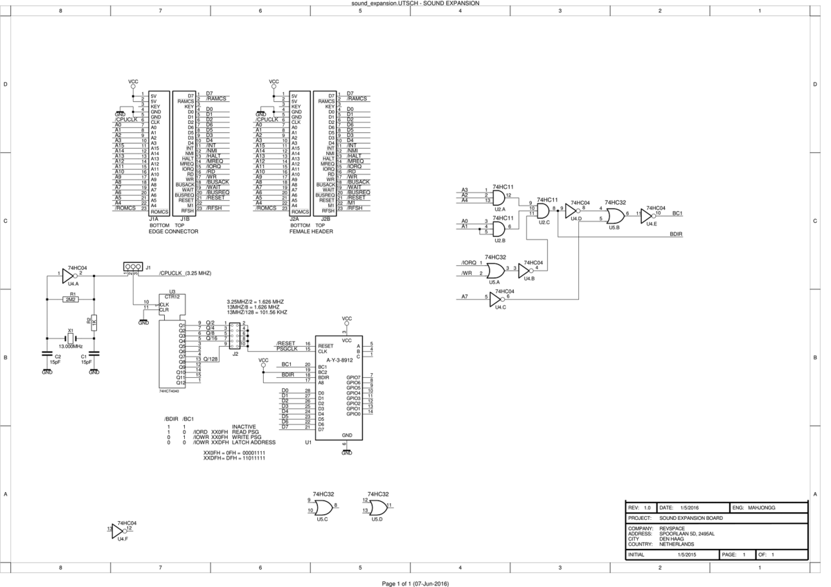 Zon ZX-81 Programmable Sound Generator expansion for ZX81PLUS35 with ...
