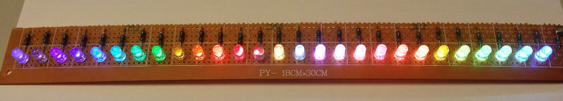 Workshop leds colour the world RevSpace