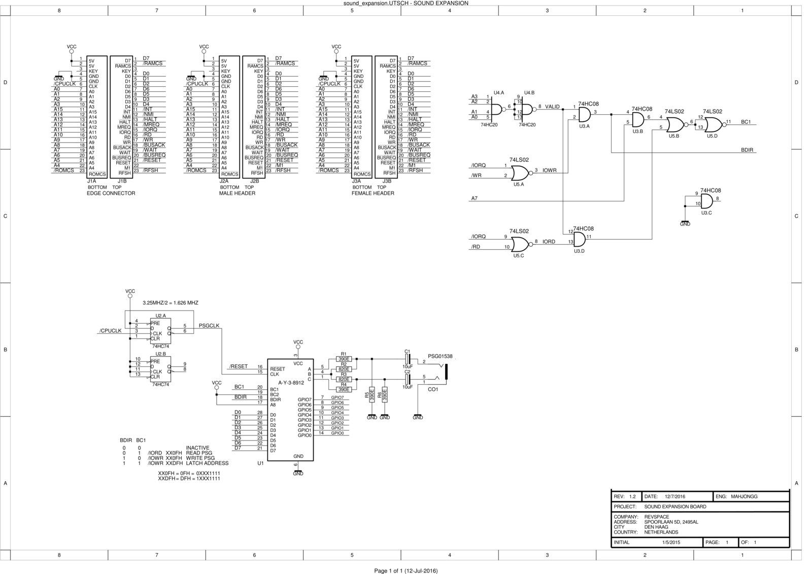 Zon ZX-81 Programmable Sound Generator expansion for ZX81PLUS35 with ...